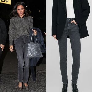Anine Bing Beck jeans in iron grey - ASO Meghan Markle